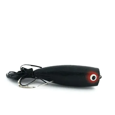 Burke Weedless Popper Leurre Surface, Noir, 7g, Anti-herbe, #8889