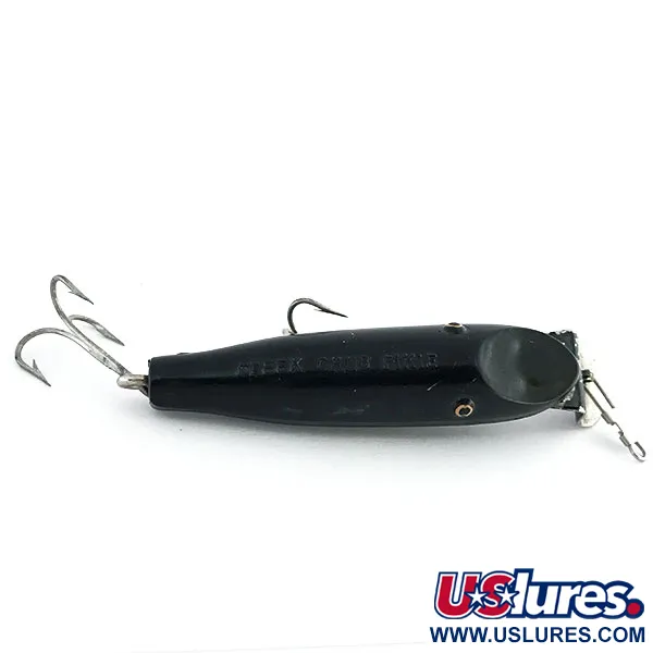 Creek Chub Spinning Pikie Poisson Nageur, Noir, 6g, Vintage, #8899