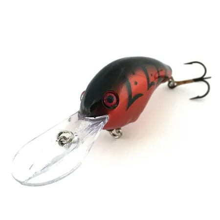 Strike King Pro Model 5XD Crankbait, Rouge/Noir, 18g, Bruiteur, #8913