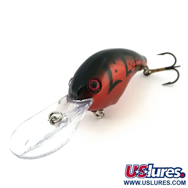 Strike King Pro Model 5XD Crankbait, Rouge/Noir, 18g, Bruiteur, #8913