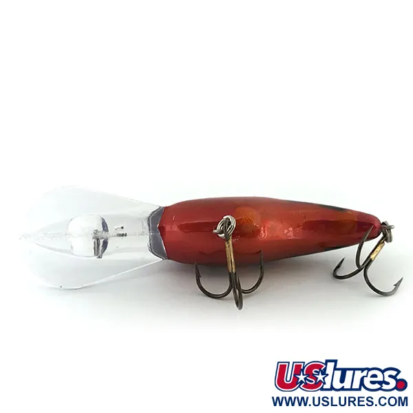 Strike King Pro Model 5XD Crankbait, Rouge/Noir, 18g, Bruiteur, #8913