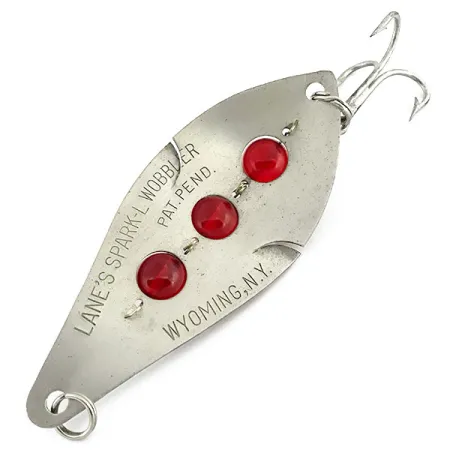 Lanes Lane's Sparkl-l Wobbler Cuiller, Nickel, 28g, Yeux Rouges, #8928