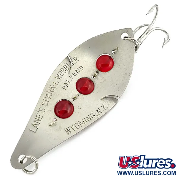Lanes Lane's Sparkl-l Wobbler Cuiller, Nickel, 28g, Yeux Rouges, #8928