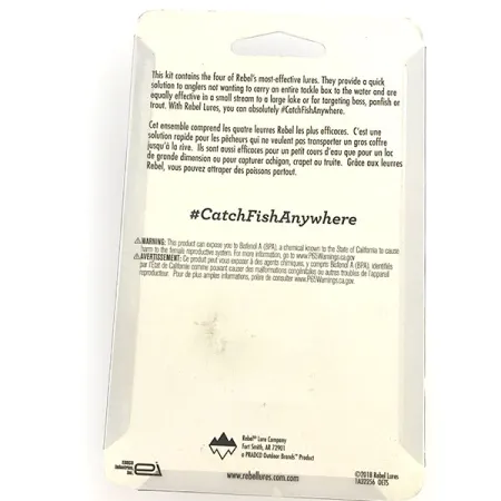 Rebel Ultralight Kit Set Leurres, Multicolore, 4-5cm, Vintage, #8930