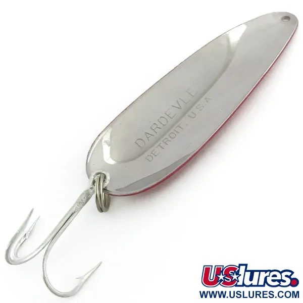 Cuillère Eppinger Dardevle, Rouge/Blanc/Nickel, 28g, Concave, #8940
