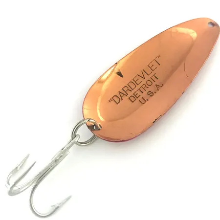 Dardevle Dardevlet Cuillère, Rouge/Blanc/Cuivre, 21g, Vintage, #8943