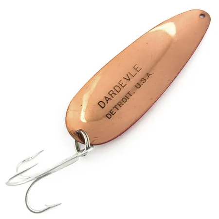 Eppinger Dardevle Cuillère, Rouge/Blanc/Cuivre, 28g, Vintage, #8957