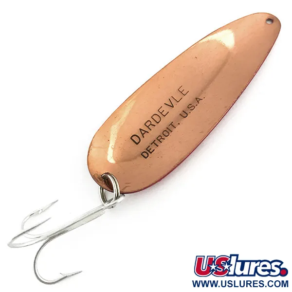 Eppinger Dardevle Cuillère, Rouge/Blanc/Cuivre, 28g, Vintage, #8957