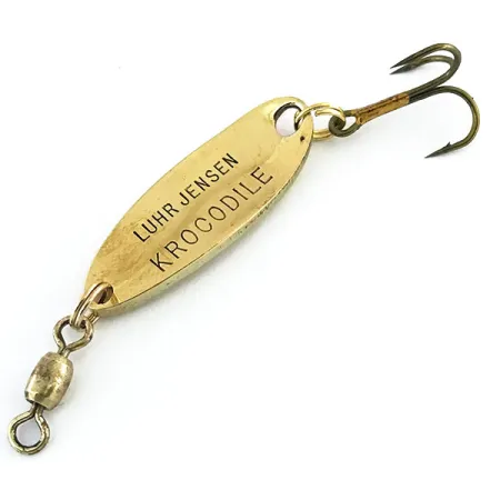 Luhr Jensen Krocodile Cuillère, Or martelé / Orange, 7g, #8961