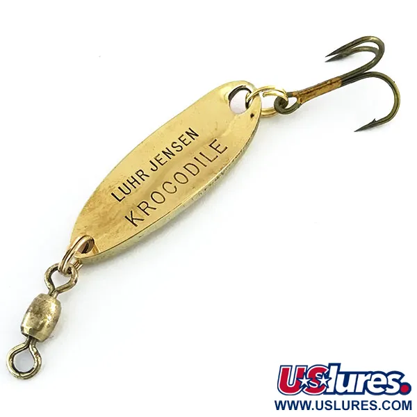 Luhr Jensen Krocodile Cuillère, Or martelé / Orange, 7g, #8961