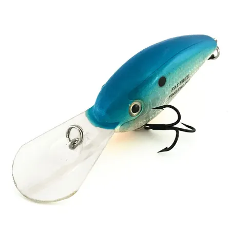 Excalibur Bomber Bill Dance Fat Fingerling Crankbait, Bleu-Argent, 12g, #8962