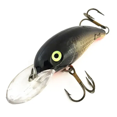 Mann's M35 Crankbait de Profondeur, Noir Or Orange, 11g, Rattlin, #8970