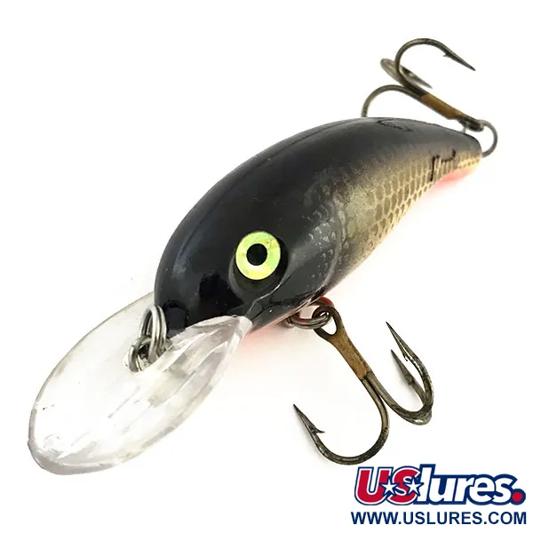 Mann's M35 Crankbait de Profondeur, Noir Or Orange, 11g, Rattlin, #8970