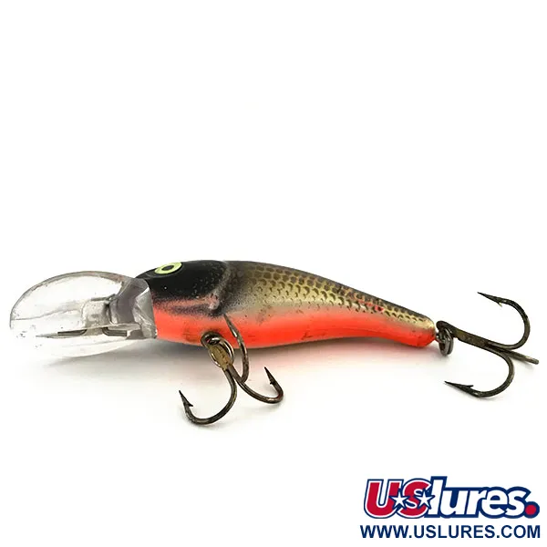 Mann's M35 Crankbait de Profondeur, Noir Or Orange, 11g, Rattlin, #8970