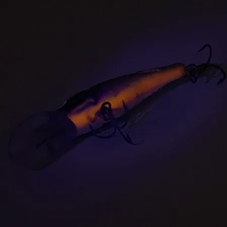 Mann's M35 Crankbait de Profondeur, Noir Or Orange, 11g, Rattlin, #8970