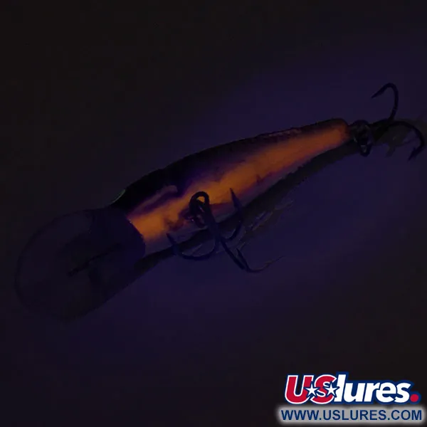 Mann's M35 Crankbait de Profondeur, Noir Or Orange, 11g, Rattlin, #8970