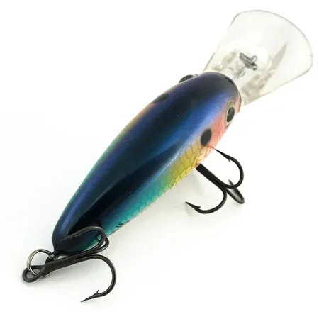 Excalibur Bomber Fat Free Fry Crankbait, Rainbow, 10g, Deep Diver, #8979
