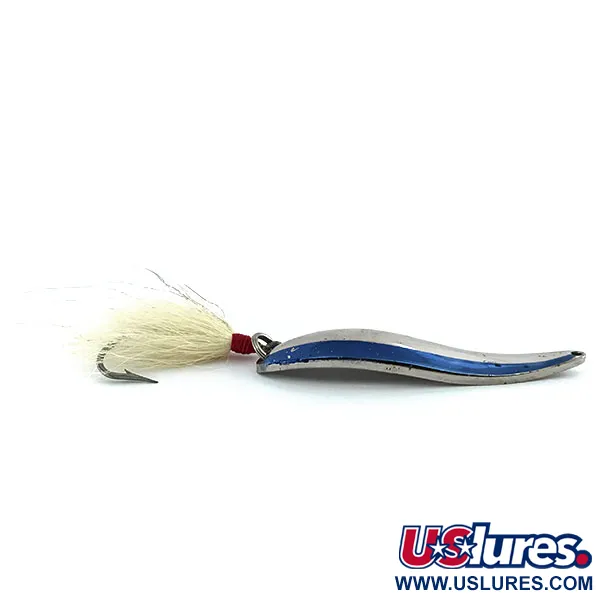 Acme Fiord Spoon Cuillère, Chrome/Bleu, 21g, Hameçon Plumé, #9005