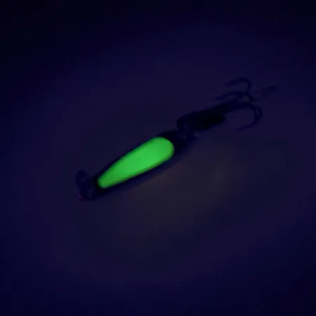 Bay de Noc Swedish Pimple UV Cuillère, Nickel/Chartreuse, 2g, #9013