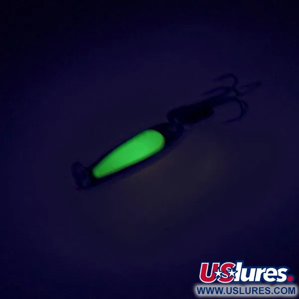 Bay de Noc Swedish Pimple UV Cuillère, Nickel/Chartreuse, 2g, #9013