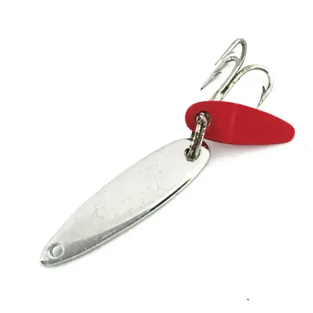 Bay de Noc Swedish Pimple Cuillère, Nickel, 2g, palette rouge, #9014