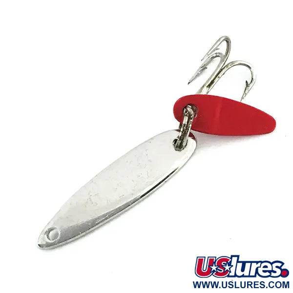 Bay de Noc Swedish Pimple Cuillère, Nickel, 2g, palette rouge, #9014