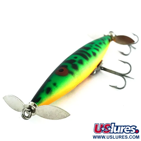 Heddon Dying Flutter Leurre Surface, Fire Tiger, 11g, Hélices, #9022