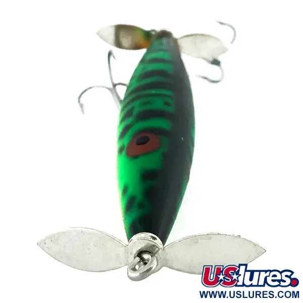 Heddon Dying Flutter Leurre Surface, Fire Tiger, 11g, Hélices, #9022