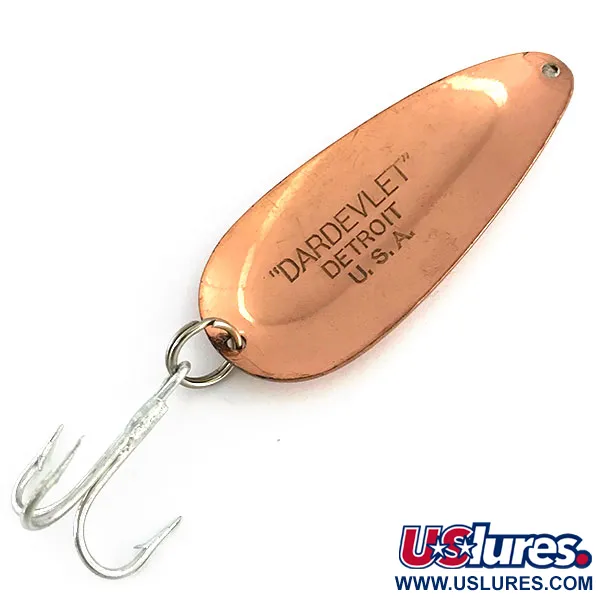 Dardevle Dardevlet Cuillère, Cuivre, 21g, Estampille Detroit, #9049