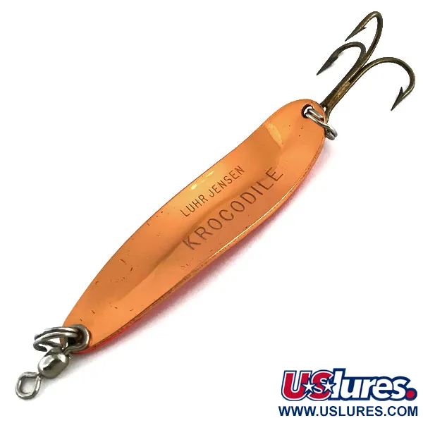 Luhr Jensen Krocodile Die #4 UV Cuillère, Cuivre/Orange, 14g, UV, #9057