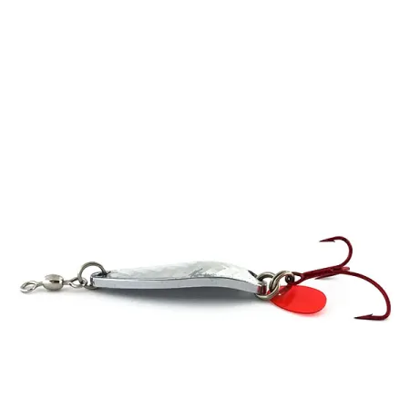 Cuillère Luhr Jensen Krocodile, Nickel/Hologramme, 9g, Hameçon rouge, #9059