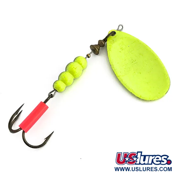 Mepps Aglia 5 Fluo UV Cuiller, Chartreuse, 14g, UV-réactif, #9060
