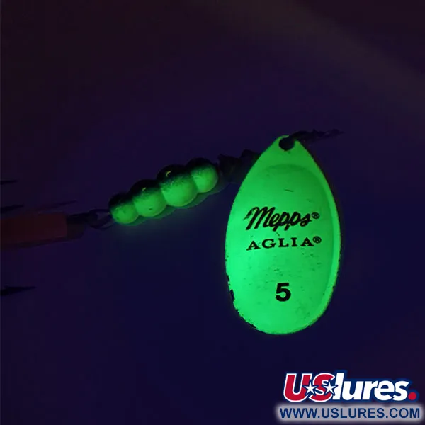 Mepps Aglia 5 Fluo UV Cuiller, Chartreuse, 14g, UV-réactif, #9060