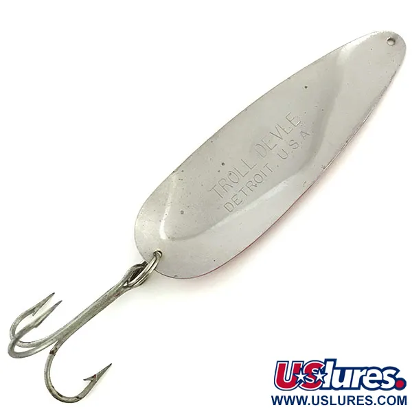 Eppinger Dardevle Trolldevle Cuillère, Rouge/Blanc/Nickel, 40g, #9063