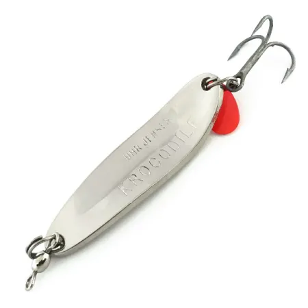 Luhr Jensen Krocodile Die #3 Cuillère, Nickel/Hologramme, 14g, #9075