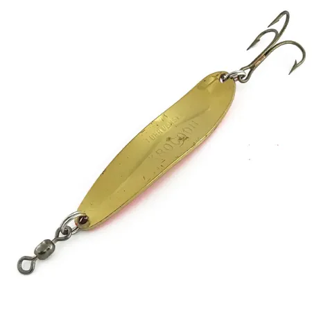 Luhr Jensen Krocodile Die #4 UV Cuillère, Rose/Jaune/Laiton, 14g, #9080
