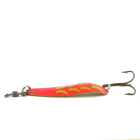 Luhr Jensen Krocodile Die #4 UV Cuillère, Rose/Jaune/Laiton, 14g, #9080