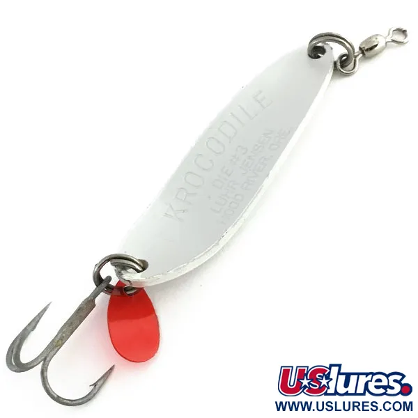 Luhr Jensen Krocodile Die #3 Cuiller, Blanc Perle, 14g, #9082