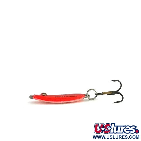Northland Forage Minnow Jigging Spoon, Rouge / Rose, 3g, Glow, #9083
