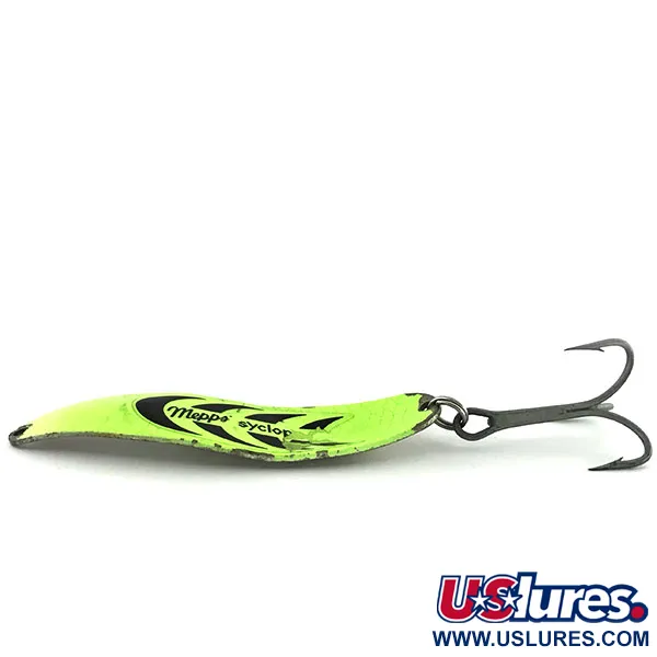 Mepps Syclops 3 Cuillère, Chartreuse/Argent, 26g, luminescente, #9090