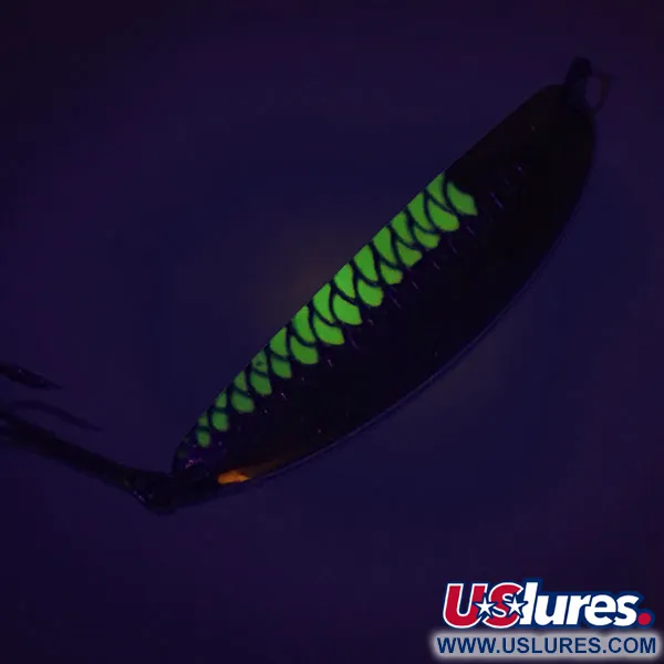 Cuillère Acme Side-winder, Nickel/Vert, 14g, Effet UV, #9097