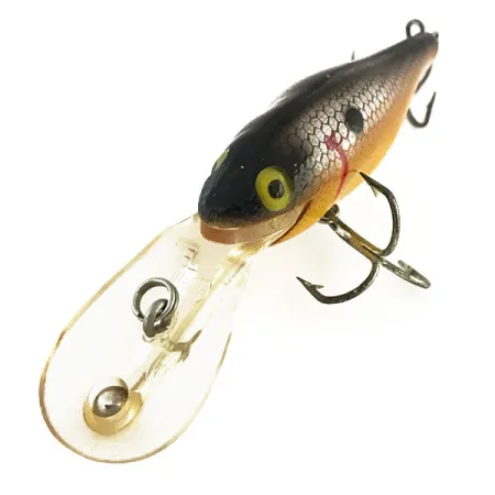 Rebel Double Deep Shad Poisson Nageur, Jaune / Gris, 11g, Motif Écailles, #9127