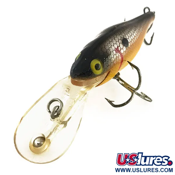 Rebel Double Deep Shad Poisson Nageur, Jaune / Gris, 11g, Motif Écailles, #9127