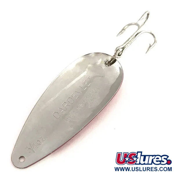 Dardevle Dardevlet Cuillère, Rouge/Blanc/Nickel, 21g, Martelé, #9140