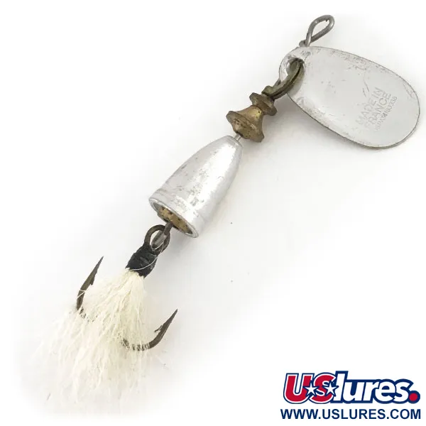 Blue Fox Super Vibrax 0 Foxtail Cuiller, Argent, 3.5g, Plumes, #9146