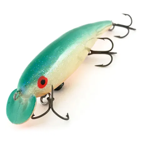 Bill Norman Rip N Ric Jerk Jerkbait, Blanc/Orange/Vert, 19g, #9161