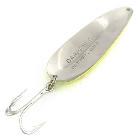 Eppinger Dardevle UV Cuillère, Jaune/Rouge/Nickel, 28g, UV, #9163