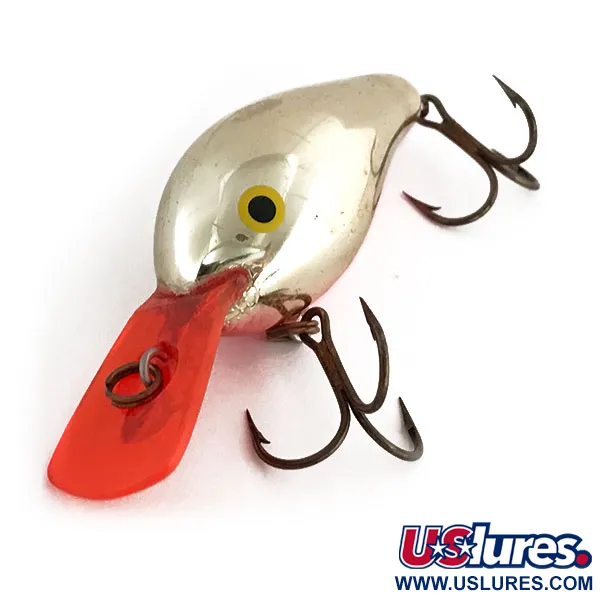 Rapala Fat Rap Poisson nageur, Argent, 11g, Bavette rouge, #9182