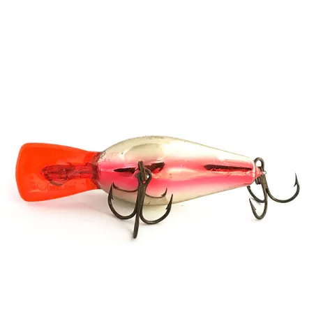 Rapala Fat Rap Poisson nageur, Argent, 11g, Bavette rouge, #9182