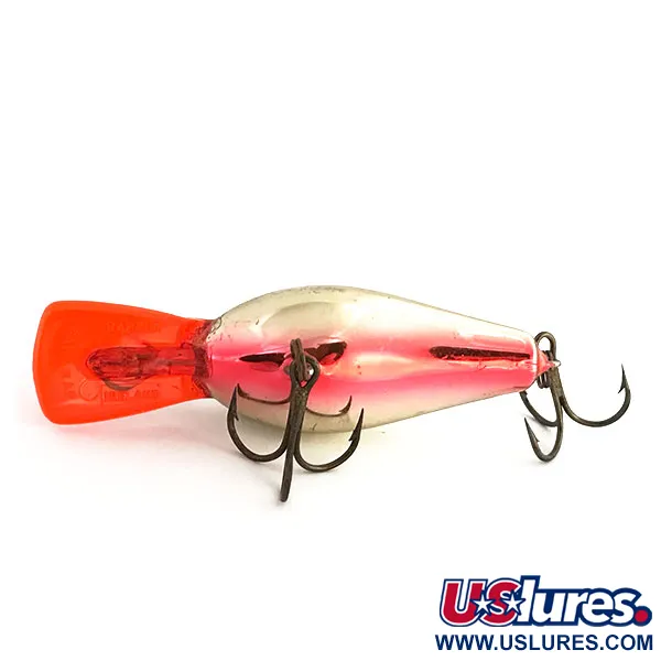 Rapala Fat Rap Poisson nageur, Argent, 11g, Bavette rouge, #9182